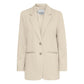 Beige Recycled Polyester Blazer