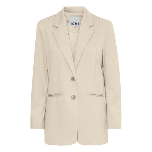 Beige Recycled Polyester Blazer