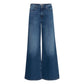 Blue Cotton Bootcut Jean