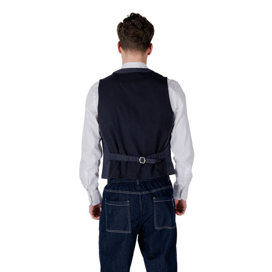 Blue Cotton Waistcoat