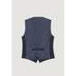 Blue Polyester Waistcoat