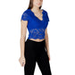 Blue Polyamide Top
