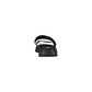 Black Leather Flat Sandals