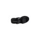Black Leather Flat Sandals