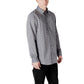 Gray Cotton Pattern Shirt
