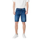 Blue Cotton Bermuda