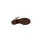 Beige Leather Platform Sandals