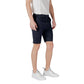 Blue Cotton Bermuda
