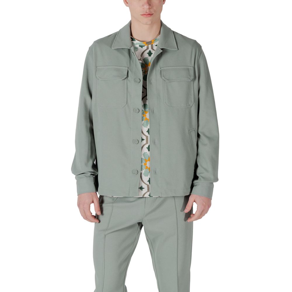 Bicolor Polyester Coat