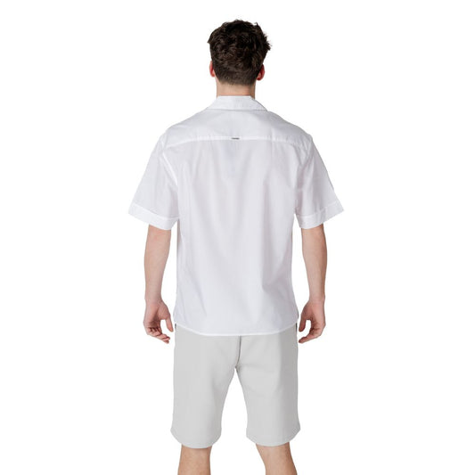 White Lyocell Shortsleeve Shirt