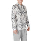White Viscose Pattern Shirt