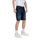 Blue Cotton Bermuda