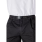 Black Cotton Bermuda Shorts
