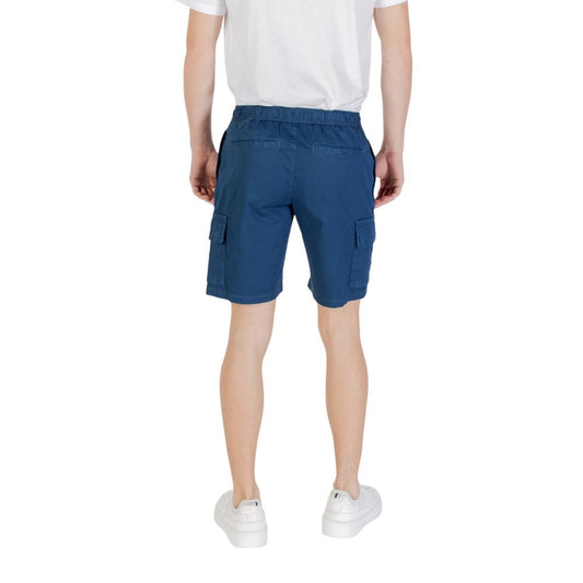 Blue Cotton Bermuda