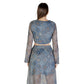 Blue Recycled Polyester Top
