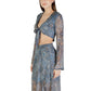 Blue Recycled Polyester Top