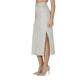 Cream Cotton Long Skirt
