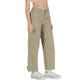 Beige Cotton Cargo Pants
