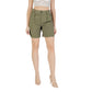 Green Viscose Bermuda Shorts