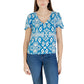 Blue Viscose Blouse