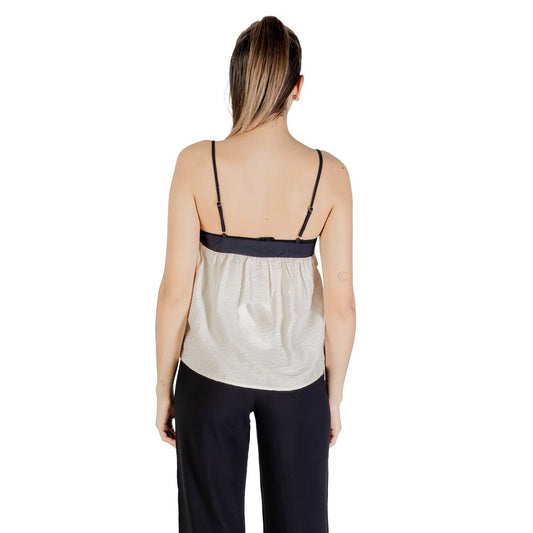 Beige Nylon Top
