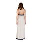 Beige Nylon Long Dress