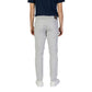 Gray Cotton Skinny Pants