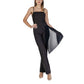 Black Polyester Rompers