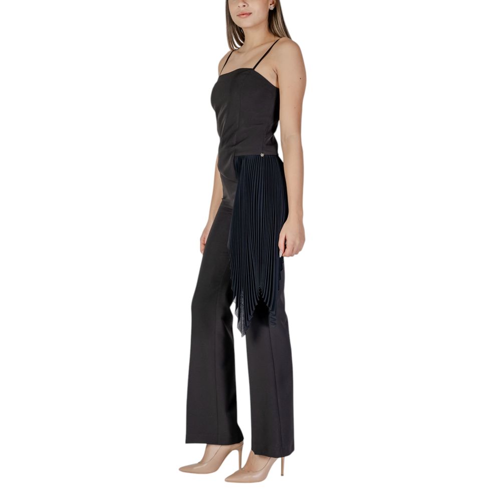 Black Polyester Rompers