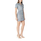 Blue Cotton Midi Dress
