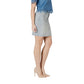 Blue Cotton Mini Skirt