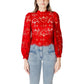 Red Polyester Blouse