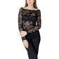 Black Polyamide Long Sleeve T-Shirt