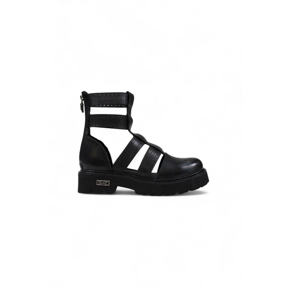 Black Leather Sandals