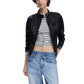 Black Polyester Biker Jacket