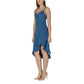 Blue Cotton Long Dress
