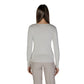 Cream Viscose Long Sleeve T-Shirt