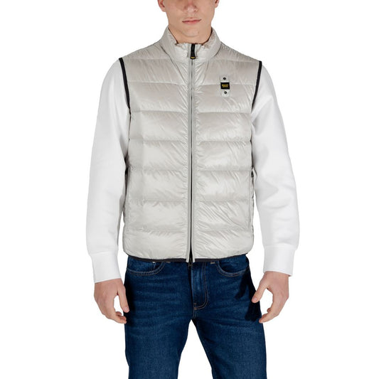 Gray Polyamide Sleveless Jacket
