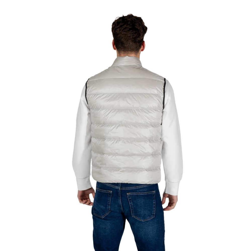 Gray Polyamide Sleveless Jacket