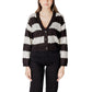 Black And White Marabou Cardigan