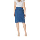 Blue Cotton Long Skirt