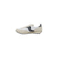 Black And White Leather Athletic Sneakers
