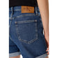 Blue Cotton Shorts