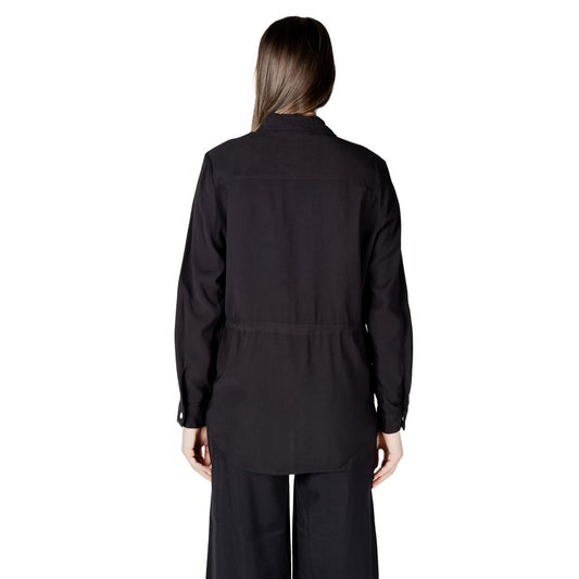 Black Viscose Blouse