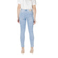 Light Blue Cotton Skinny Jeans