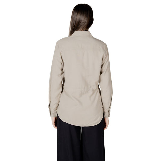 Beige Viscose Blouse