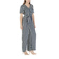 Blue Viscose Jumpsuit