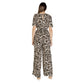 Beige Viscose Jumpsuit