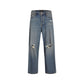 Blue Cotton Relaxed Fit Jeans