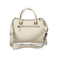 Beige Polyurethane Women's Handbag